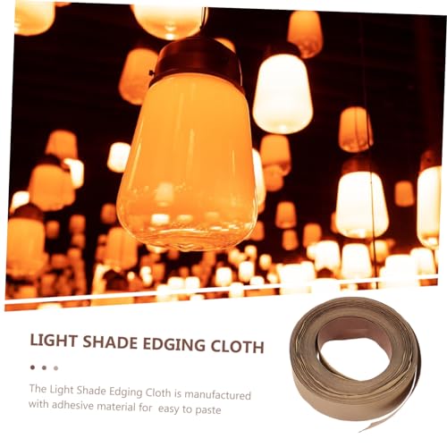 Image of Lampshade Edging Tape Self Adhesive Cloth Strip for Diy Lampshade Wrapping Lightweight Heat Resistant Material Accessory for Home Lighting Decoration