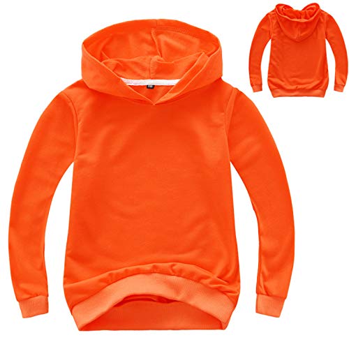 Betadog Baby Toddler Hoodie Boys Girls Sweatshirt Unisex Cotton Hooded Pullover Sweatshirt Casual (Orange, 3-4 Years)2