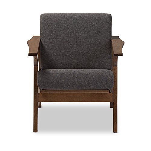 Sillón lounge moderno madera gris marrón miniatura 2