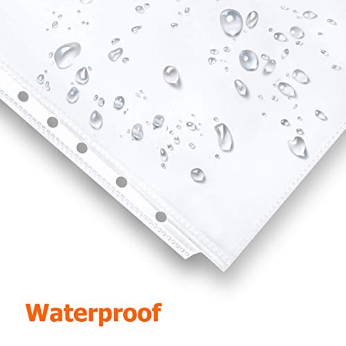 Mini Heavyweight Sheet Protectors, Top Loading, Reinforced 7-Hole 5.5 X 8.5 Inch Page Protectors For Mini Ring Binders, Acid-Free, Archival Safe For Documents And Photos (25 Sheets) #TOP5