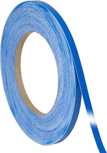 Image of Roll Vinyl Pinstriping Solid Line Tape Racing Stripes Decal Sticker Auto Pinstripe Tape,Automotive Pinstriping Tape,Vinyl Pinstripe Tape 32 ft,Motorcycle Pinstripe (Blue 1 /2 Single Line)
