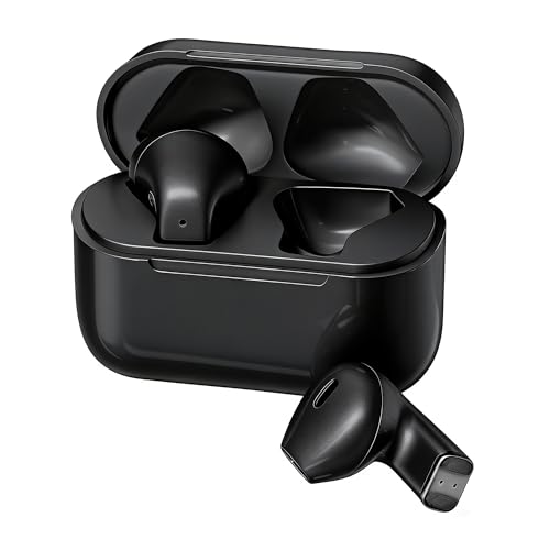 Image of Anjetsun Wireless Earbuds for Daily Use, Semi-in-Ear Wireless Audio Headphones with Microphone, Touch Control, Type-C Charging, Music Headphones for Work, Travel and Home Office(Shadow Veil)