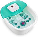 fußbadewanne test 【16 abnehmbare Rollen & Pedikürestein】Rollen Sie die Füße auf 8 Rollenpaaren (nicht motorisiert) für eine Tiefenmassage hin und her, damit Sie ein Fußbad besser genießen und Ihr Erlebnis verbessern können; Rollen können bei Bedarf entfernt werden. Während eines Fußes können Sie den integrierten Pedikürestein verwenden, um abgestorbene Haut und Nagelhaut zu entfernen.Genießen Sie ein perfektes Fußbad-Salon-Erlebnis bequem zu Hause.