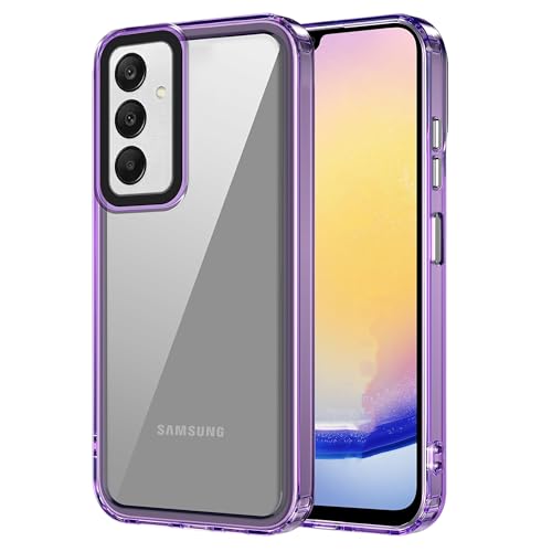 Image of amazon basics Back Case Cover for Samsung Galaxy A25 5G (Polycarbonate, Thermoplastic Polyurethane Translucent Purple)