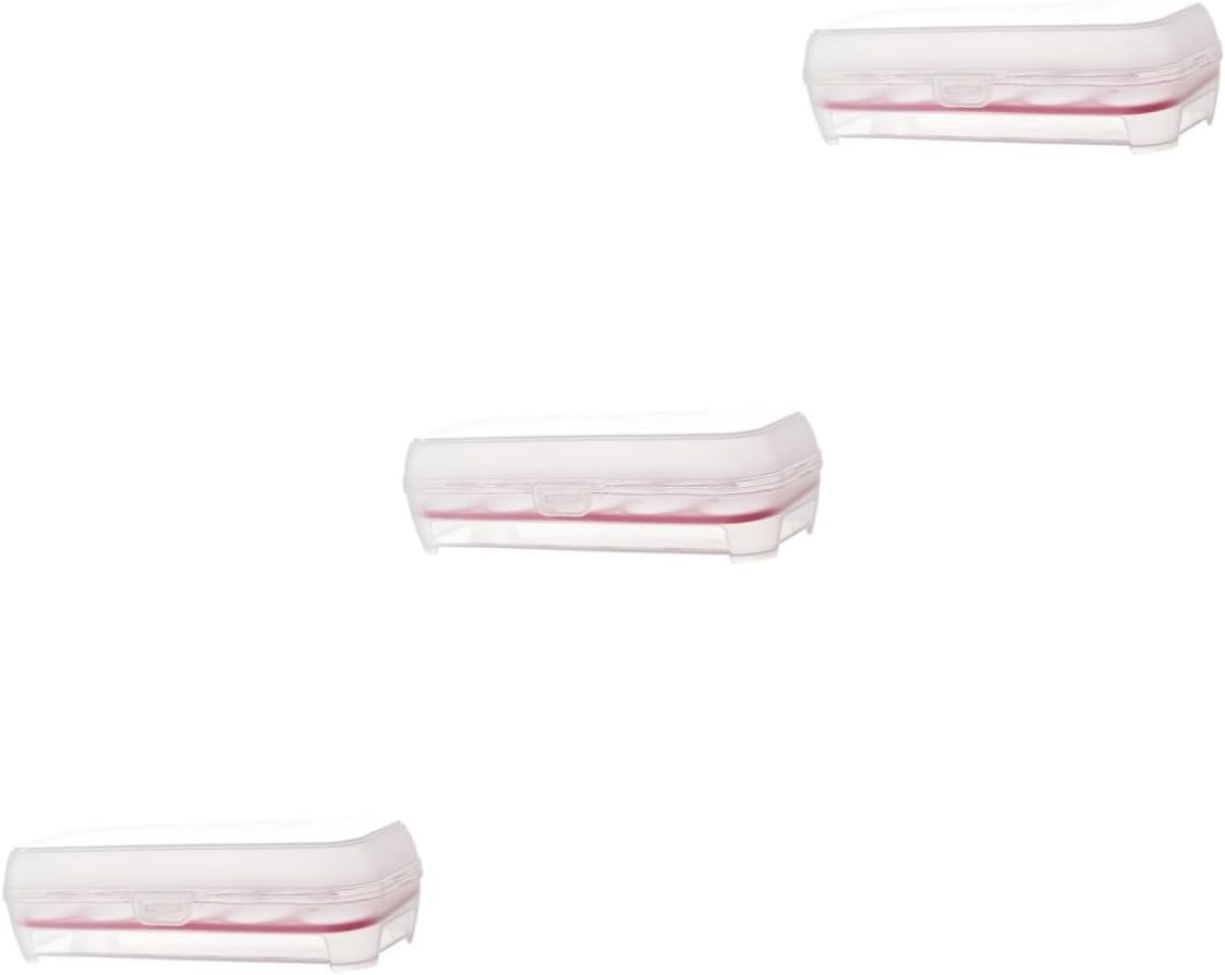 3pcs 10 Egg Holder for Refrigerator Wooden Egg Refrigerator Egg Storage Organizer Egg Holder for Fridge Portable Drawers Fridge Egg Organizer Food Crisper Multifunction