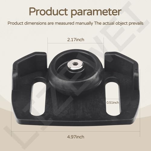 2 Pcs 490-241-0038 Universal Rolling Skid Shoes Wheel for Craftsman MTD Cub Cadet and Most 2-Stage and 3-Stage Snow Thrower Snowblowers - Thumbnail 2