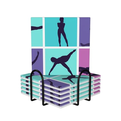 Dessous de verre céramique pour table basse et cuisine style gym