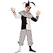 Produktbild EUROCARNAVALES Kinder Kostüm Harlekin Habakuk schwarz weiß Clown Pierrot Fasching Karneval (140)