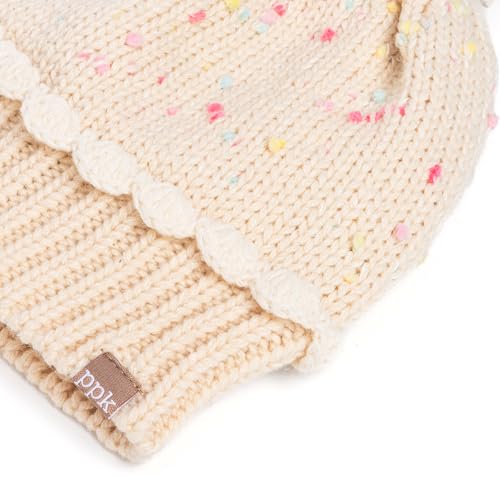 Cupcake Shaped Knit Beanie Hat for Children 1-12 Y, Cute Design, Premium Quality, Warm Fall, Winter Hat for Girls of All Ages2