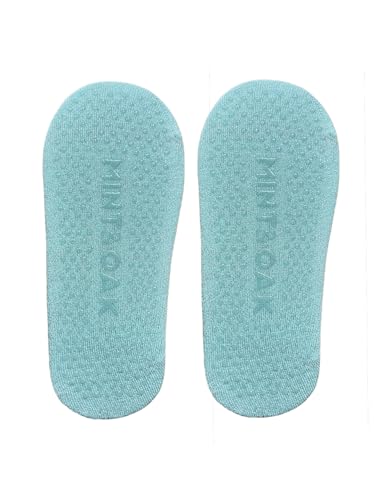 Image of Mint & Oak Pilates Socks with Grips for Women, Ankle Length Non-Slip Yoga Socks, Cotton Ideal For Yoga, Pilates, Gym, Workout, Cute Women's Gift