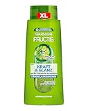 Garnier Fructis - Champú de fuerza y brillo XXL, reafirmante contra el cabello opaco y sin brillo, para más brillo y suavidad, con extracto de pomelo, formato maxi, 700 ml