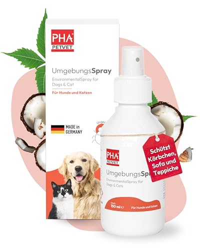 PHA UmgebungsSpray – Pflanzliches Ungeziefer Spray gegen Flöhe, Milben, Läuse & Zecken, Flohmittel für Wohnung, Anti Floh Spray, Alternative zu Fogger gegen Flöhe, 150 ml