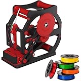 3D Industrial Filament Respooler, Welding Thread Winder with Smart Start and Stop, Wrap Neatly Without Tangling, Electric Spool Rewinder for PLA/PETG/ABS/TPU/Nylon/Other 3D Printing Materials (red)