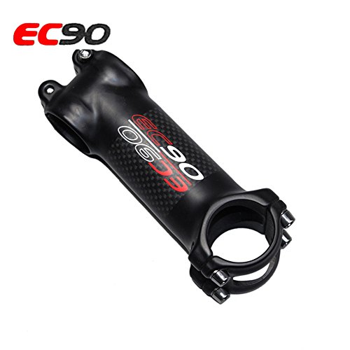 Ec90 Aluminum + Carbon Fiber Riser Road Bike Rod Stem Carbon Fiber Mtb Mountain Bicycle Ultra-Light Stem Carbon Handlebar Stand 28.6-31.8Mm 6/17 Degree (17 Degrees, 100Mm) #TOP6