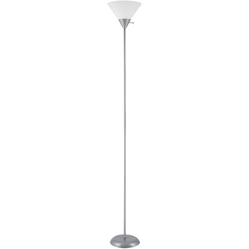 Globe Electric 67150 Elliott Floor Lamp, Silver