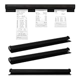 Rebanky 3 Stück Bonhalter Gastronomie Selbstklebend 30cm Bonschiene Aluminiumlegierung Bonleiste Gastronomie Zettelleiste für Küche, Restaurant, Bar und Büro