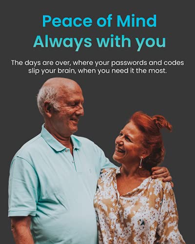 PIN-Master PIN Code & Password Manager (Up to 30 Codes) - Basic Electronic Password Book - Low-tech & Safe Password Keeper - Electronic Pocket Password Notebook - Small & Smart Password Book - Image 4