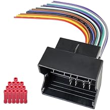 40Pin Radio Wiring Harness Stereo Wire Adapter Plug Compatible with Volkswagen 2004-2015,Mercedes-Benz 2005-2010,BMW 2002-2006,Audi 2000-2011 Car CD DVD Wire Harness Cable