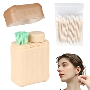 Ear Piercing Cleaner for New Piercing Aftercare, Disposable Ear Hole Care Kit with 240 Wires & 15ml Cleaning Solution & 100 Cotton Swabs