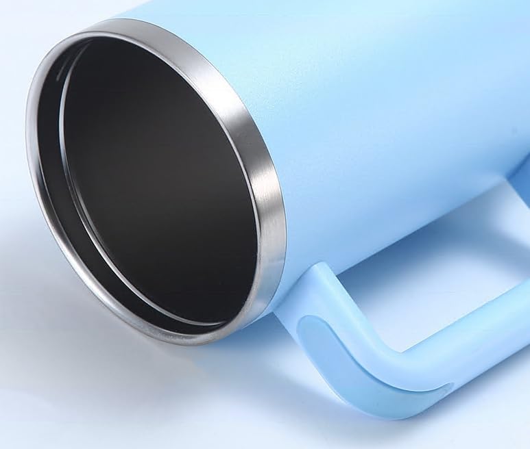 Generic Stanley water cup, large capacity ice cream cup, 304 stainless steel insulated cup, car mounted cold insulation 40oz handle car cup, colour, STLSBA240327-01