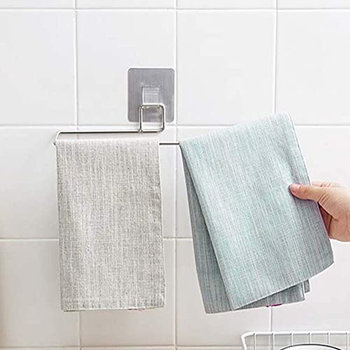 Image of DOCAT Foil Paper Cutter and Holder, 3 in 1 Magnetic Aluminum Foil and Plastic Wrap Organizer with Paper Towel Holder, Compatible with Cling Film, Tin Foil and Wax Paper (Silver)