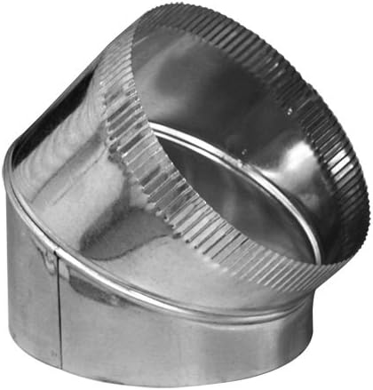 6" 45 Degree Adjustable Elbow - HVAC Duct Eblow 26 Gauge HVAC