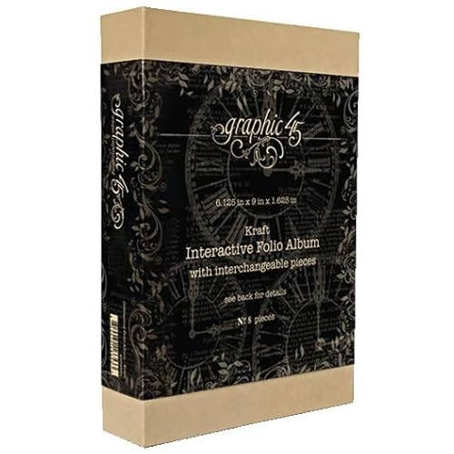 Graphic 45 Staples Interactive Folio Album-Kraft