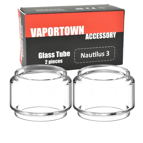 Vaportown Lot de 2 tubes à bulles de rechange pour Aspire Nautilus 3 Tank Transparent Fatboy
