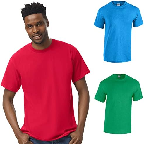 Gildan Men's Heavy Cotton Short Sleeve T-Shirt, Style G500, Multi...