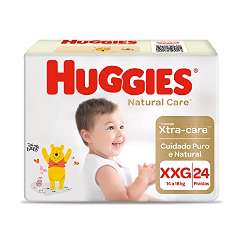 Fralda Huggies NATURAL CARE XXG 24 unidades
