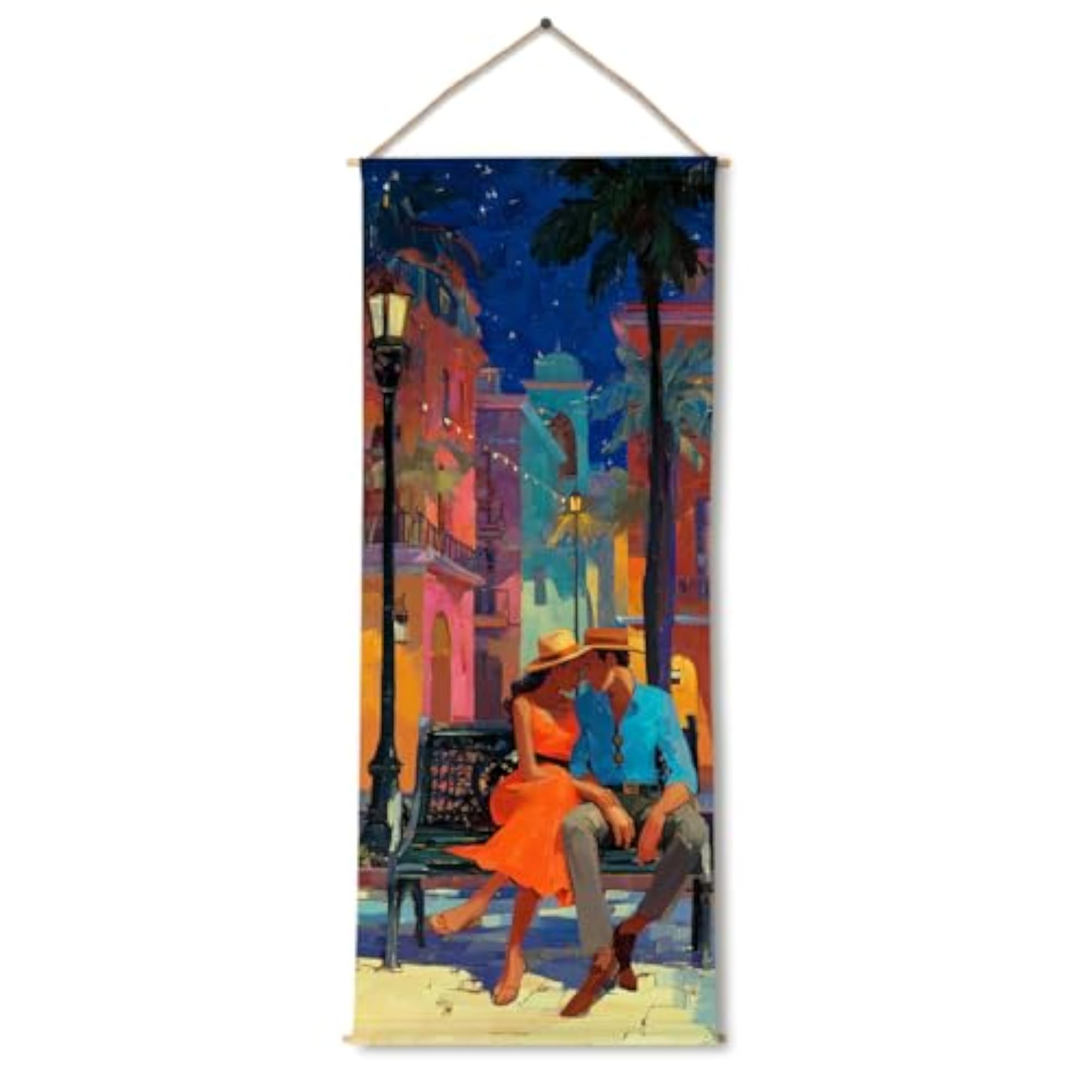 Romantic Couple Tapestry 24x60 In (DS25)