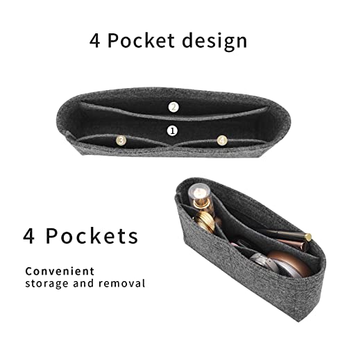 Felt Insert Purse Organizer For Gg Marmont Matelasse Shoulder Bag, Organizer Women Small Shoulder Bag (Mini, Grey) #TOP2