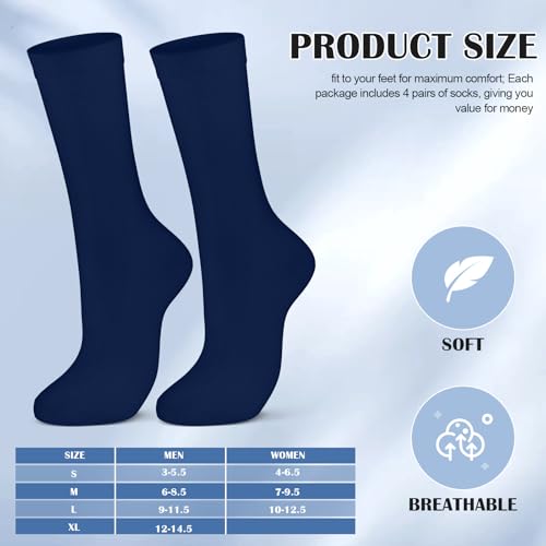 Image of 4 Pairs Silk Liner Socks Ultra-lightweight Hiking Liners Calf Sweat Absorption Socks for Adult