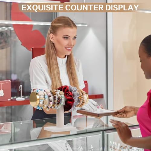 Image of Jewelry Storage Display Stand for Bangles Bracelets Watches (1 Roll T Beige W)