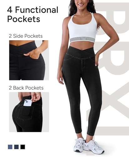 Image of BRXL Skinny Jeans for Women High Waisted Jegging Denim Legging with Pockets