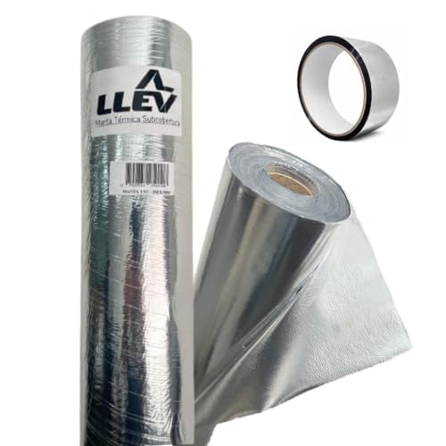 Manta Térmica Foil De Subcobertura Dupla Face 50m² + 1 Fita Telhado Casa Reforma