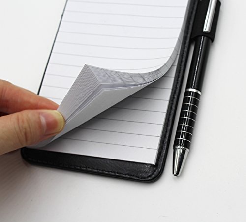Small Pocket Pu Leather Business Notebook Cover Jotter Multifunction A7 Mini Notepad,30 Pages Note Paper, 0.7 Metal Rotating Pen,And Pen Holder #TOP5