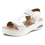 mysoft Women's Summer Walking Sandals Air Cushion Support Platform Ankle Strap Shoes...