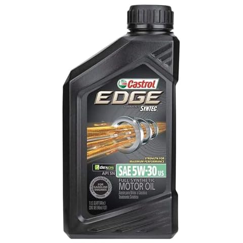 Castrol EDGE 5W-30 Advanced Full Synthetic Motor Oil, 1 Quart, Pack of 6 Cover