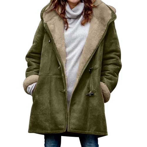 Ogiraw Womens Sherpa Lined Jackets Fashion Winter Fuzzy Fleece Ho...