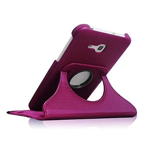 Samsung Galaxy Tab E Lite 7.0" Tablet Case,Flying Horse 360-Degree Rotating Stand Pu Leather Case Cover For Tab E Lite 7 Inch Sm-T110 Sm-T111, Sm-T113 （Purple） #TOP3