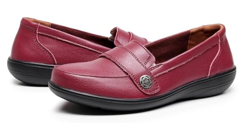 Image of VenusCelia Women's Band Walking Flat Loafer | Casual Shoes
