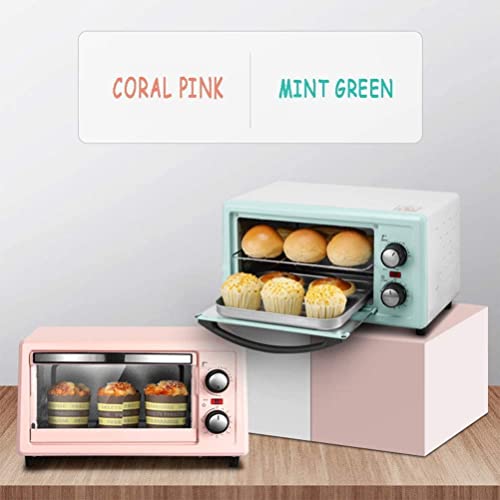 11L elektrische oven, multifunctionele mini-oven roestvrijstalen convectie aanrecht broodroosteroven (Color : Green) - Afbeelding 5