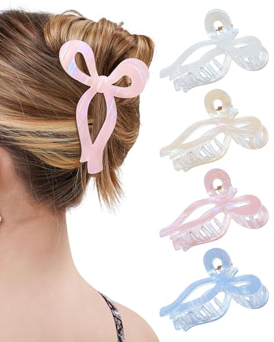 Pince à cheveux pour cheveux fins et épais Mesovor lot de 4 pinces