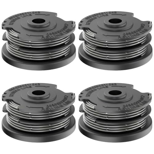 4 Stück 6 m × 1,6 mm Doppelfaden-Ersatzspule F016800351 für Bosch ART 30-36/24, ART 27, ART 30, ART 36 LI Rasentrimmer – Trimmerfaden Nachfüllspule