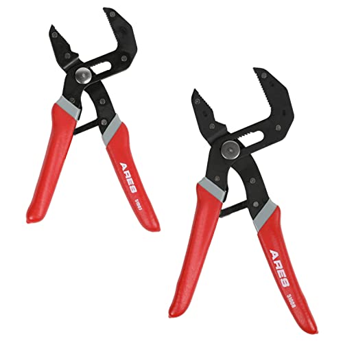 ARES 51009 2-Pc Self-Adjusting V-Notch Pliers Set - 7-In & 10-In by ARES - Used condition - US$37.59