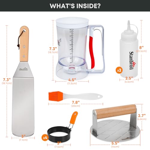 Kit Parrillero Stanbroil 10 piezas acero inoxidable miniatura 2