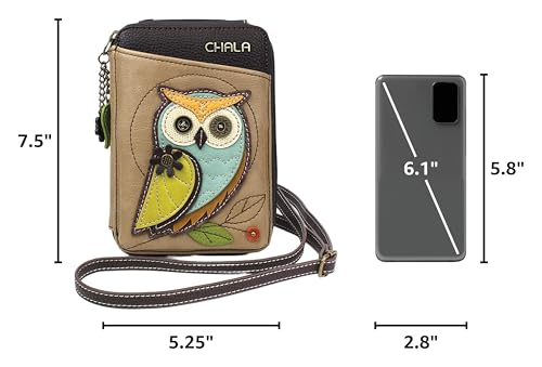 Image of CHALA Wallet Crossbody Cell Phone Purse - Women Faux Leather Multicolor Handbag with Adjustable Strap
