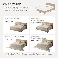Bedsure King Comforter Set Prewashed Soft Bedding Set 3Pcs Beige 104"x90" — image 3