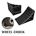 AUTOXBERT 2Pcs Wheel Chock Skid Resist Plastic High Strength Car Truck Stopper Control Wheel Anti-Slip Block Tire Support Pad
